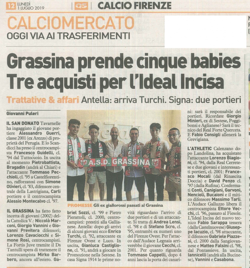 articolo la nazione 1 luglio 19